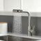 AIMADI Wasserhahn Küche Ausziehbar Küchenarmatur mit Brause 3 Strahlarte Hochdruck Armatur Küche 360° Schwenkbar Spültischarmatur Mischbatterie Küche aus Edelstahl Gebürsteter Nickel