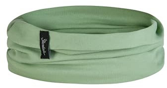 Sterntaler OCS Multifunktionstuch uni - softer Unisex Baby und Kinder Schlauchschal aus Singlejersey(Bio) - variabel tragbar als Mütze, Stirnband, Schalmütze, Halstuch oder Bandana- eisgrün, Größe 2
