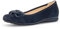 Gabor Damen Klassische Ballerinas, Frauen Flats,Sommerschuhe,Slipper,Ballerina-Schuhe,Ballett-Schuhe,Ballet-Flats,Dark-Blue (Uni),44 EU / 9.5 UK