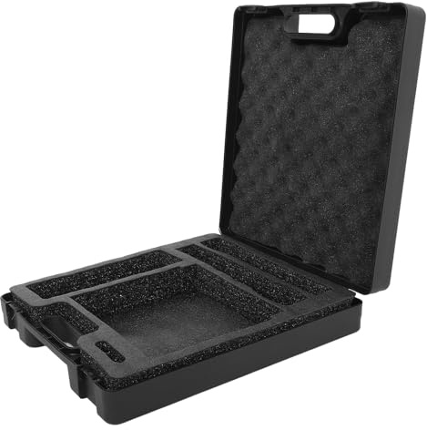 Vaguelly Maletín Grande para Micrófonos de Condensador y Accesorios, Caja de Plástico Interior Acolchado Adecuado para Guardar Múltiples Micrófonos en Exteriores y Estudio