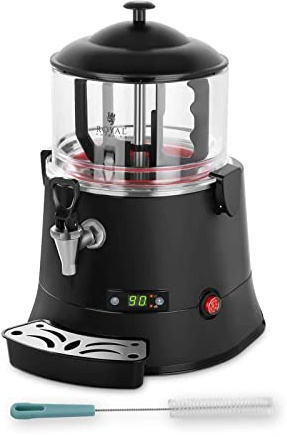 Royal Catering Macchina per cioccolata calda Distributore RCSS-5 ECO (440 W, 40 W, LED, 5 L, 30-90°C, Policarbonato)