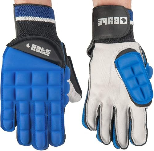 BYTE INTERNATIONAL PAIR OF HOCKEY GLOVES BLUE (MEDIUM)