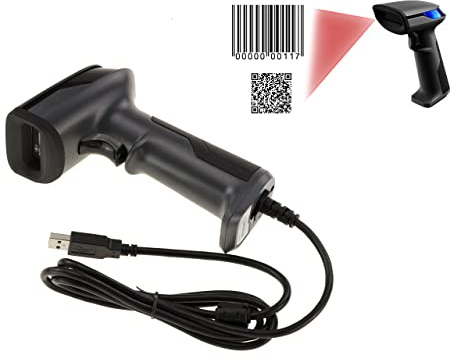 Scanner USB Codes Barres CCD 1D 2D Lecture écran Papier