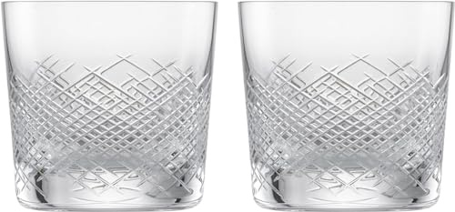 ZWIESEL GLAS M122284 Tumbler Bar Premium No.2 Whiskey for Whiskey and Hard Liquor, Large, Pair of 2 Handmade,