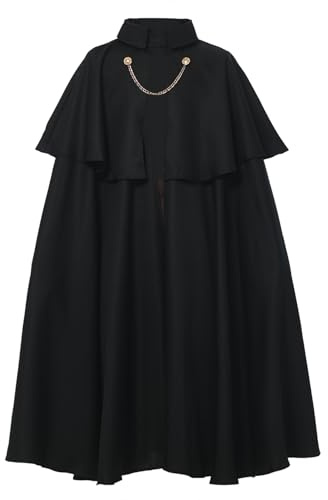 BPURB medeltida renässans riddare cape kappa för män steampunk kostym unisex halloween cosplay gotisk party cape