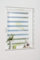 K-Home Klemmfix Doppelrollo Denia ohne Bohren Grün 85 x 150 cm (B x L) Design:Blume