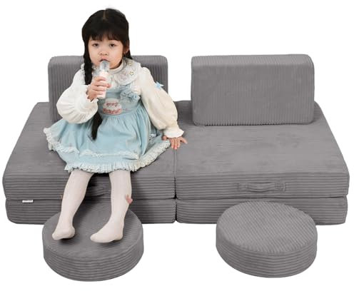 MeMoreCool Cord Sofa aus Schaumstoff, Lounge Sofa mit abnehmbarem Bezug