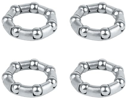 Retenedor de rodamientos de manivela de bolas para bicicleta - rodamientos de bolas de acero, juego de 4 rodramientos de bicicleta lisos y duraderos con rotación estable, retenedores de rodamirentos d