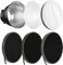 Soonpho 7 Standard Reflector Diffuser Lamp Shade Dish with 10° /30°/ 50° Degree Honeycomb Grid White Soft Cloth for Bowens Mount Studio Strobe Flash Light Speedlite