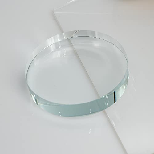StayMax Clear Round Blank Glass Paperweight Glass Ornaments for Crafts
