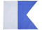 Asixxsix Drapeau Alpha de Plongée International - Polyester Bleu et Blanc, Universel 27,6 x 23,6 Pouces pour Activités Sous-Marines