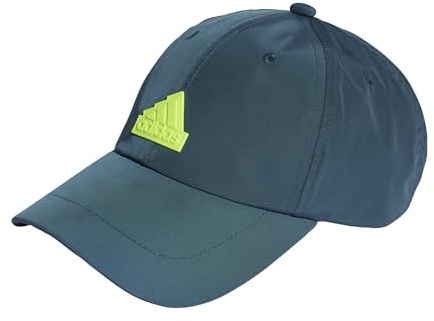 Adidas Unisex Future Icon Tech Big Logo Baseball Cap, Arctic Night/Lucid Lemon, M