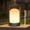 RWWR LED Akku Lampe Touch-Schalter 3 Farben Dimmbar USB Aufladbare Tischlampe Outdoor Tischlampe Kabellos für Camping Garten Balkon Terrasse