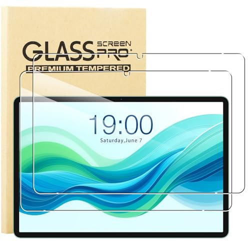 KUSINHOKA Protector de Pantalla para ODEA A12 12 Pulgadas, [2 Pack] Cristal Templado Película Anti-arañazos, Alta Dureza, Sin Burbujas, HD Clear Vidrio Templado Tablet Protector para ODEA A12