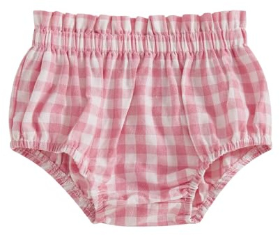 XIXIMAON Baby Bloomers Pack of 3 Girls Underwear Nappy Cover Knickers 3-18M | Plaid Print Elastic Waist Triangle Shorts Cotton Diaper Covers Infant Baby Frilly Knickers Girls Briefs Spring Summer Panties