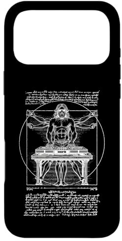Tourne-Disque DJ Vitruvian Man Leonardo Da Vinci Club Music Coque pour iPhone 17 Pro Max