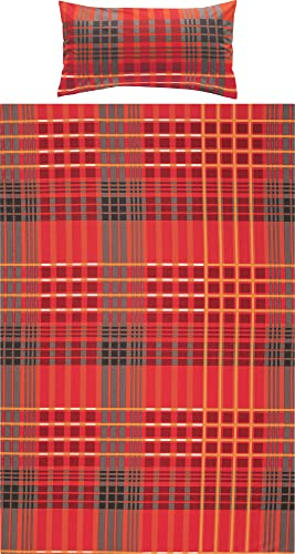 REDBEST Bettwäsche, Bettbezug Renforcé, 100% Baumwolle Terra Größe 40x80 cm / 135x200 cm - weich, hautfreundlich, atmungsaktiv, strapazierstark, mit Reißverschluss (weitere Farben, Größen)