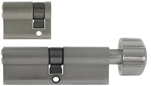 2 likadana 1 x knoppcylinder 45/45 mm 1 x halvcylinder 30/10 mm 5 nycklar