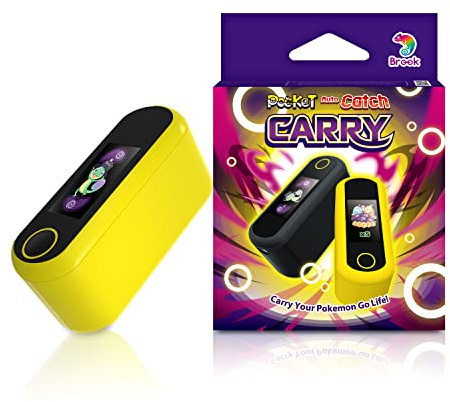 Brook Pocket Auto Catch Carry - dubbla konton bärbar version av autofångst monster, bilfångare, Go plus tillbehör (Pika gul)