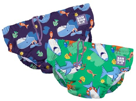 Bambino Mio, Costumino Contenitivo, A Prova di Perdite, Stiloso e Leggero, Splash & Fun, (6-12 mesi)