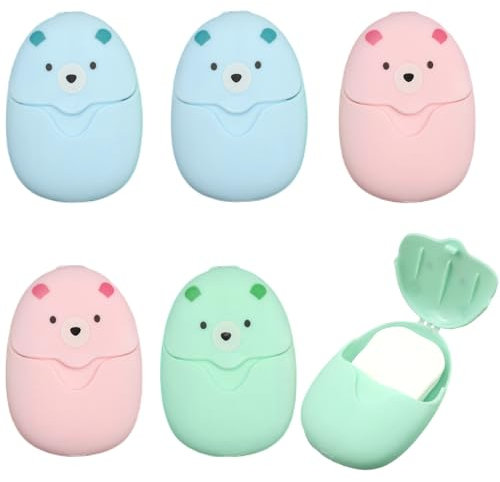 MytaYt Sapone in Fogli da Viaggio 300 Fogli di Sapone Portatili Mini Sapone Fogli Foglie di Sapone di Carta USA e Getta per Viaggi, attività All'aperto e Campeggio (6 Scatole)