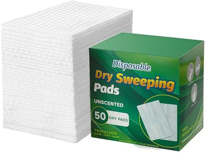 SUZZYVINE Flash Speedmop Dry Pad Refills,Flash Dust Magnet,Dry Floor Wipes Dust Magnet,Flash Dry Pads,Flash Dust Magnet Refill for Floor,50 Count