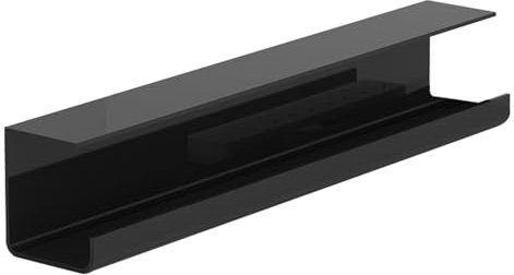 Plateau de Gestion des Câbles sous Le Bureau sans Perçage, 40cm Goulotte Passe-câbles Bureau, Support de Câble Multiprise Organisateur de Cable pour Bureau Maison Table