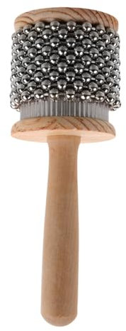 TEMPNAP Tragbare Cabasa Aus Holz 6cm Kleiner Schlaginstrument Für Kinder Cabasa Percussion Spielzeug Interaktives Musikinstrument Zur Früherziehung