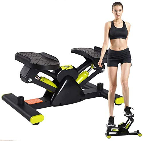 QIYFOZ Stepper Fitness, Mini Stepper up-Down per Esercizi con Display LCD, Macchina per Arrampicata Sportiva a Forma di V, Attrezzatura per Esercizi per Un Allenamento Completo