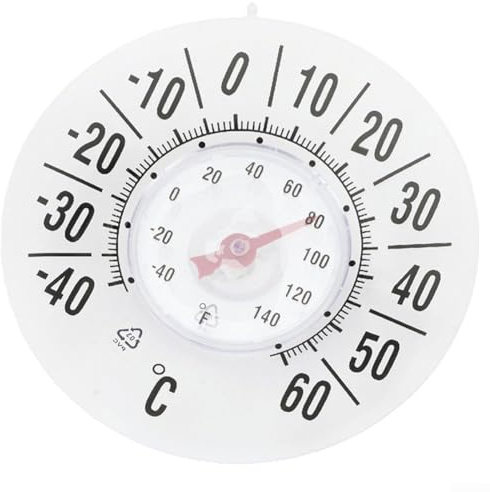 Batteria impermeabile trasparente del termometro della finestra per l'inseguimento di temperatura all'aperto con il montaggio semplice