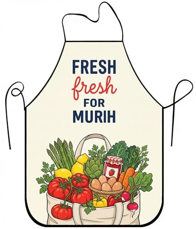 Delantal vintage para cocinar, verduras frescas, color crema, delantal de cocina para barbacoa, jardinería, trabajo culinario, Crema, 24x31 Inch
