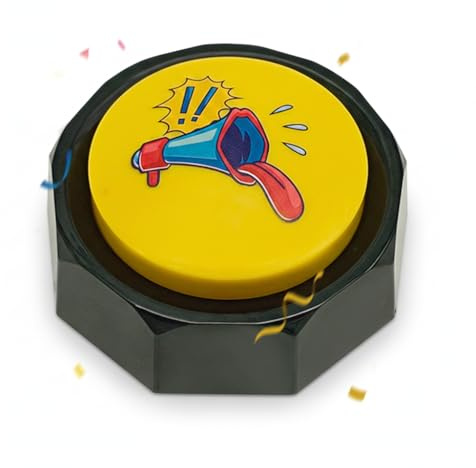 BOSKEY-Horn Button - Air Horn Sound Effect Buzzer, Hip-Hop Rap Talking Button DJ Sound Effect - Noise Maker Atmosphere Enhancement Button