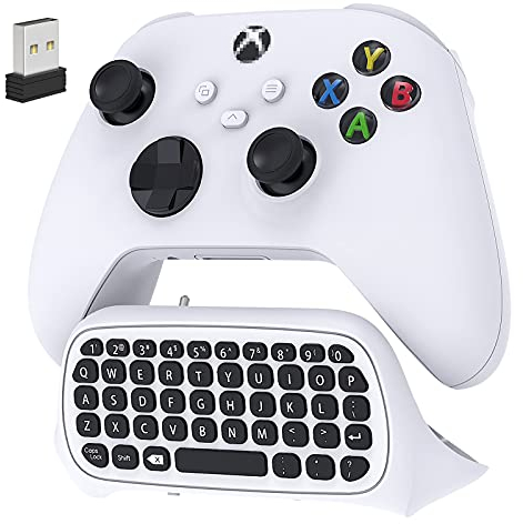 Tastiera per Xbox Series X/S/Xbox One/One X/S, controller Elite One/2, tastiera wireless Bluetooth con ricevitore USB, altoparlante integrato e jack audio da 3,5 mm per Xbox (controller non incluso)