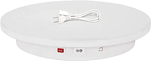 DHRH Espositore Girevole ， Espositore per Giradischi motorizzato, Piatto Girevole Elettrico con Display, Piatto Girevole per bianco/50 cm Carico 45 kg