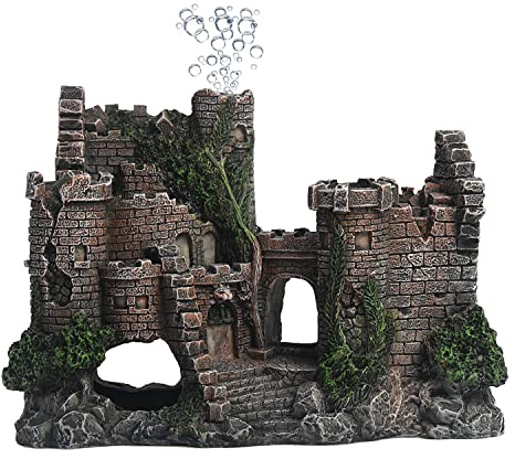 Fazhongfa Aquarium Castle Betta Decoration Accessories & Adornments - Small & Medium Fish Tank Thematic Ornaments