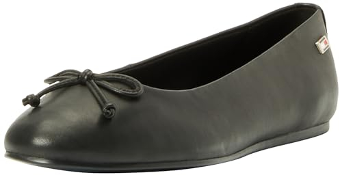 Tommy Hilfiger Damen Ballerinas Essential Chic Ballerina Elegant, Schwarz (Black), 36