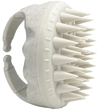 OMA & ME Brosse Cheveux Massante en Silicone Ultra Doux - Exfolie le Cuir Chevelu et Stimule la Circulation Sanguine - Massage des Cheveux Doux et Délicat - Tout Type de Cheveux