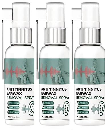 EXQST Spray Anti-acufene, Spray per la rimozione del cerume, Spray per dissolvere Il cerume, detergente Naturale per ammorbidire la coclea e Il cerume, alleviare l'acufene e sbloccare Le Orecchie.