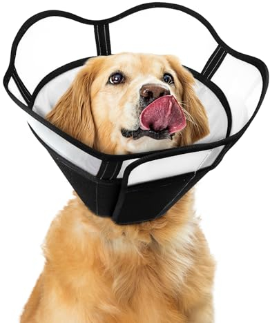 Supet Halsband für Haustiere Schutzhalsband Kegelhalsbänder aus Kunststoff