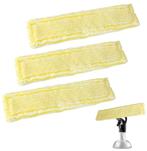 Steam Cleaner Accessories for Karcher 3 Packs Window Vac Vacuum Cleaner Replacement Microfibre Swipping Cleaning Cloths Steam Floor Mop Pads Spares compatible with Karcher WV2 WV5