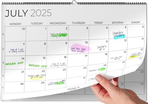 2026 Calendar UK – Family Planner Calendar 2026-12 Months to View Calendar (January – December) – Large DIN A4 Monthly Wall Calendar UK - Easy & Efficient Family Organisation at Home