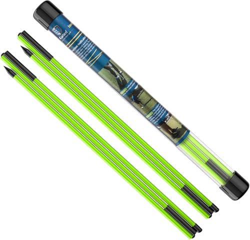 HPLSZCN Golf Alignment Stick, Golf Swing Trainer Tool, 48 Collapsible Alignment Stick Golf Training Aid for Aiming, Putting, Posture Corrector, Golf Practice Sticks with Clear Tube Case (Green)