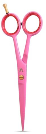 Vida Goods Hair Scissor 6 Professional Hair Cutting Scissors for Salon & Home Use Stainless Steel Barber Shears for Men, Women, Children & Adults (Pink, 6 Inches)