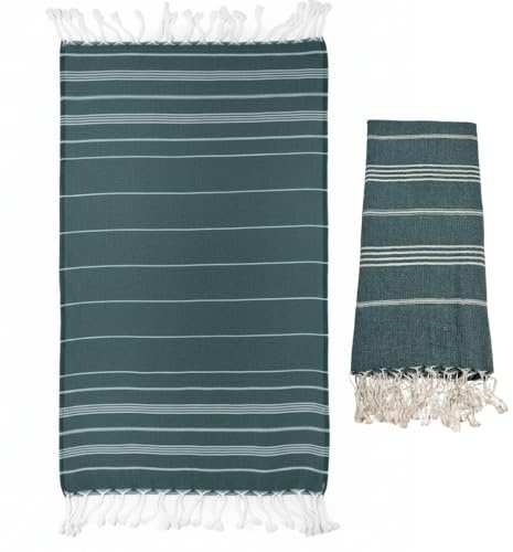 MyStilo® XXL Saunahandtuch Hamamtuch - Großes, Weiches Badetuch 100x200cm, Schnelltrocknend - Premium Strandtuch, Beach Towel, Handtuch für Männer, Frauen, Yoga und Fitness (Petrolblau)