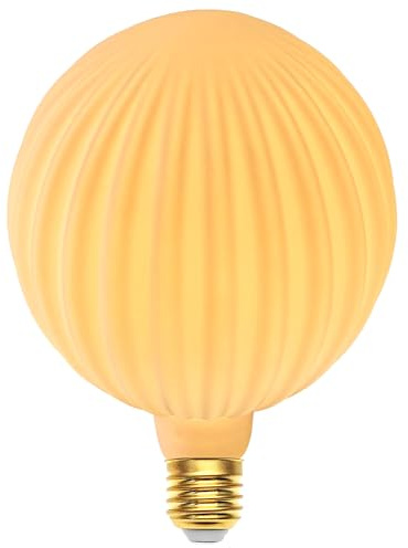 Edison Vintage Glödlampa E27, E27 LED Vintage Dimbar 4W Pumpningstextur Retro LED-lampa Dekorativ antik glödlampa Idealisk för nostalgi och retrobelysning i hemkafébaren - G125 - Vitt(NGW) | Edison vintage E27 retro LED-glödlampa för nostalgisk och retrobelysning i hemmet, caféet, bar