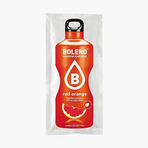 BOLERO Drinks 72 bustine da 9 grammi gusto RED ORANGE - Preparato istantaneo per Bevande con Stevia e Vitamina C e Senza Zucchero