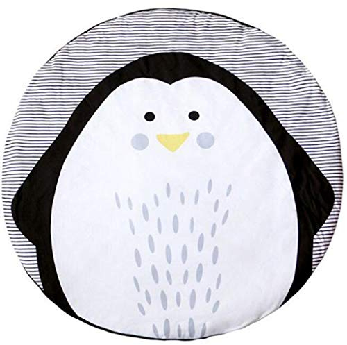 AIBAB Baby Spielmatte Rainforest Erlebnisdecke 0-3 Jahre Alt Neue Kindermatten Pinguin Tier Krabbeln Matten Spiel Teppiche Kinderzimmer Dekoration Waschbar Schlafteppich