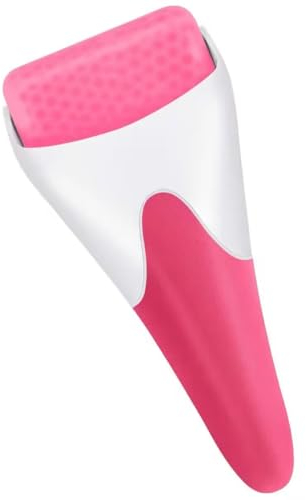 LATME Eisroller für Gesicht, Augen, Damen-Geschenke, Gesichtsmassageroller, Schwellungen, Migräne, Schmerzlinderung und kleinere Verletzungen (rot)