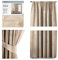 AmeliaHome Set Vorhang H 245 x B 140 cm mit Raffhalter 54 x 10 cm Velvet Optik Creme 1 St. Kräuselband Wellenband Samt Halbverdunkelungsvorhang Fensterdekoration Dekoschal Dekorvorhang