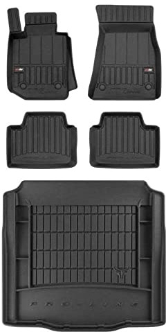 MOTOS Satz Gummifußmatten und Kofferraummatten passend für BMW 3er G20 ab 2018 Limousine Verbessern Sie Ihren Reisekomfort mit Antirutschmatte Auto 3D- Allwetter fußmatten Auto, Schutz vor Verschmutzu